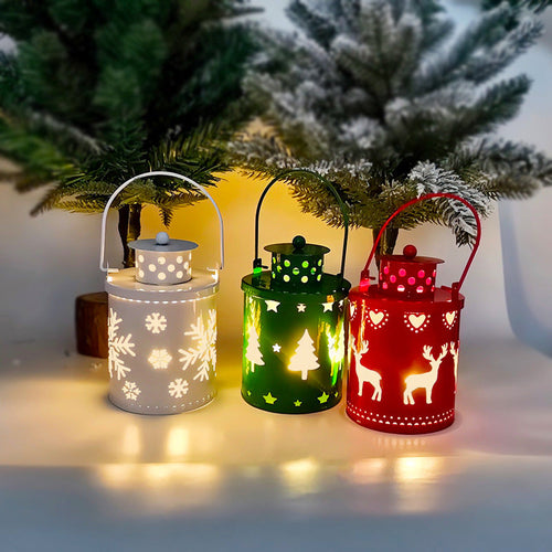 Flickering LED Christmas Lantern – The Merry Den
