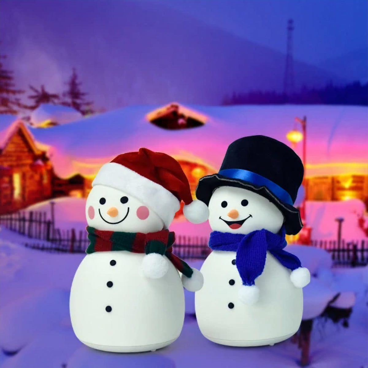 Colour-Changing Snowman Night Light – The Merry Den
