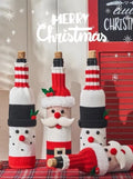 Knitted Christmas Bottle Covers, set of 3 – The Merry Den
